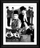 Stan Laurel and Oliver Hardy Framed 20x16 Montage Print