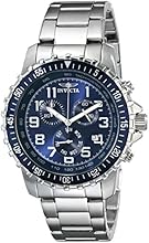 Invicta Specialty Men's Quartz Watch with Blue Dial  Chronograph display on Silver Stainless Steel Bracelet 6621
