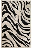 Zebra Area Rug, 2 footx3 foot, BLACK Zebra Area Rug, 2 footx3 foot, BLACK