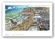 A Day at the Beach by Aaron BOGY Bogushefsky 18"x32" Art Print Poster