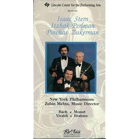 Live From Lincoln Center - Isaac Stern, Itzhak Perlman, Pinchas Zukerman [VHS]