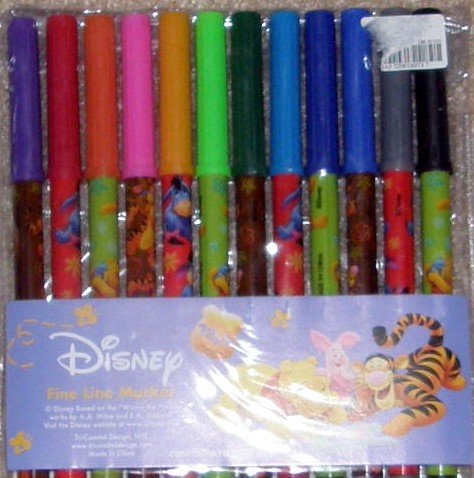 Childrens Toyshop  Toys : Disney Princess 12 Pack Fine Line Markers
