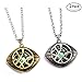 HUAWELL 2 Piece Doctor Strange Necklace Eye of Agamotto Costume Prop Stone Pendant