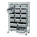 Seville Classics SHE16510 Commercial 7-Shelf Bin Rack System