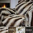 SAFARI CHINCHILLA FAUX FUR THERMAL THROW BLANKET