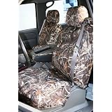 CUSTOM Smart Car ForTwo Seat Covers - FRONT : High Back Buckets (2008-2009) - Real Tree Camo Advantage Max-4