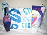 ESCADA MOON SPARKLE FOR WOMEN 3 PIECE GIFT SET, 1.7 oz EDT PERFUME SPRAY + MOISTURIZING BODY LOTION 5.0 oz + ESCADA FASHION TOILETRY BAG