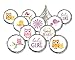 Pink Owl Baby Shower Favor Stickers - 180 Labels
