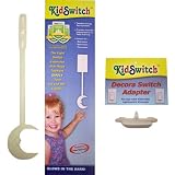 KidSwitch Light Switch Extender with Decora Style Switch Adapter