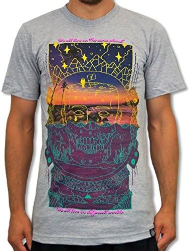Venus Fallen Men's Perspective T-shirt Medium Grey