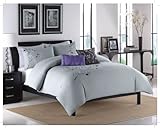Blanket America Willow 5-Piece Queen Comforter Set, Grey