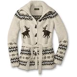 Belted Reindeer Cardigan