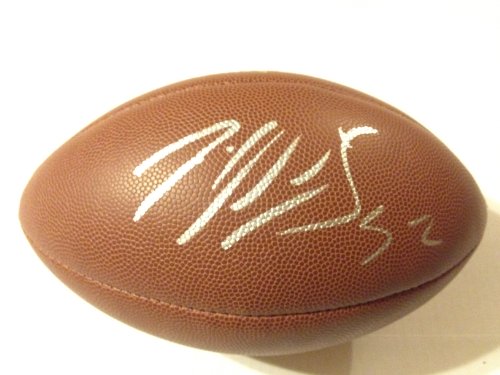 San Francisco 49ers PATRICK WILLIS Signed Autographed Logo Football COA