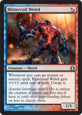 Magic the Gathering - Blistercoil Weird 211 - Return to RavnicaB009DOVCEW : image