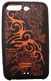 KingCase Ipod Touch 2G 3G Soft Silicone Tattoo Design Case (Black & Orange) 8GB, 16GB, 32GB, 64GB