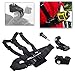 EEEKit 4 in 1 Starter Kit for Kodak PixPro SP1/SP360,Chest Body Harness/Car Dashboard Windshield/Bike Handlebar Mount and Monopod Selfie Stick Pole