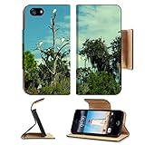 Tropical Birds Wading Birds Water Marshland 3DTech Iphone 5/5S Flip Cover Case with Card Holder Customized Made to Order Support Ready Premium Deluxe Pu Leather