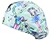 Anno Womens Bleach Friendly Banded Surgical Scrub Bouffant Hat Cap