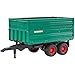 Double axel tipping trailer removable top
