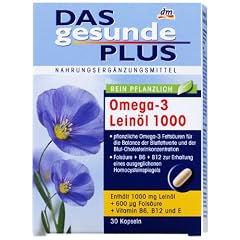 Das gesunde Plus Lein�l 1000, 30 St�ck, 2er Pack (2 x 51 g)