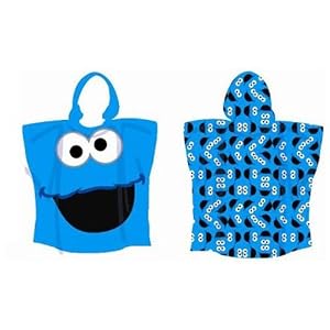 Cookie Monster 30X72 Hooded Towels by Sesame Street