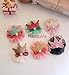 Lace Kenzola 6pc Toddler Colour Lace Crown Assort Hair Barrettes Set