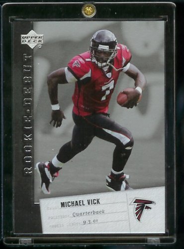 2006 Upper Deck Rookie Debut Michael Vick Atlanta Falcons Football Card #6 - Mint Condition-Shipped In Protective ScrewDown Display Case!!