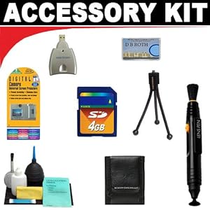 4GB Deluxe DB ROTH Accessory Kit For The DXG DXG-517V 506V 563V 569VS 579V High Definition Camcorders