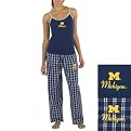 College Pant & Tank PJ Set - Michigan Navy