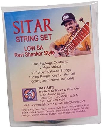 Batish Sitar String Set Pro Low Sa