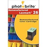 Photobrite Ink Cartridge Compatible for Lexmark 10N0026 - Color (180026)