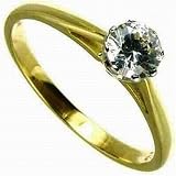 9ct White Gold Ladies 1/2 Carat Diamond Solitare Ring