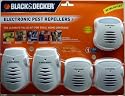 Black & Decker EW406-5P Ultrasonic Pest Repeller, White