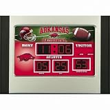 Arkansas Razorbacks Scoreboard Desk Clock