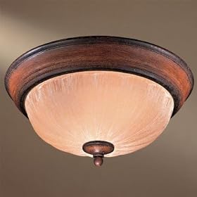 Minka 1517-126 Saldia 13 Flush Mount, Belcaro Walnut