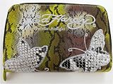 Ed Hardy Jaqueline Compact Clutch/wallet ~ Yellow in Color Review Ed Hardy Jaqueline Compact Clutch/wallet ~ Yellow in Color Review