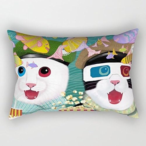 3D Cushion Throw Pillow Cover 30x 20 Inch