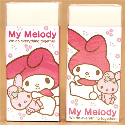 Imagen 2 de Bonita goma kawaii 'My Melody' con un conejito de peluche