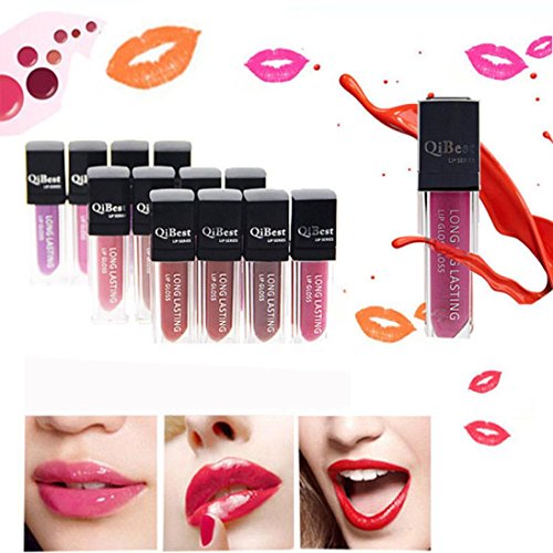 Sankuwen Waterproof Matte liquid lipstick Long Lasting lip gloss Qibest Lipstick