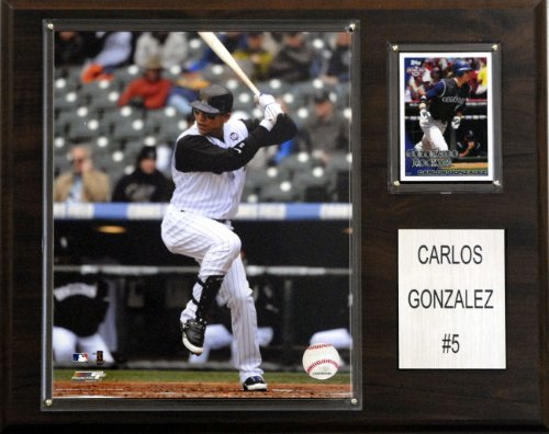 MLB Carlos Gonzalez Colorado Rockies Player Plaque
