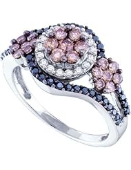 1.00CTW DIAMOND LADIES FLOWER RING