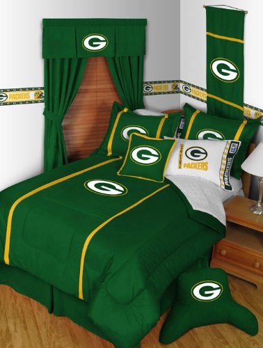 Green Bay Packers 7pc FULL Bedding Set, Comforter, Sheets, 2 Pillow Shams, NEW, NFL, MVP, IN STOCK