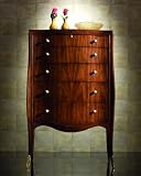 591-215 Bob Mackie Home Signature 5-Drawer Leg Chest