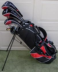 Taller Mens Complete Golf Set (For Someone 6'0"- 6-6" Tall) Clubs Square Technology Driver, Fairway Wood, Hybrids, Irons, Putter, Wedge, Bag