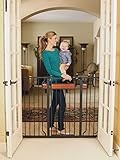 Regalo Home Accents Extra Tall Walk Thru Gate, Hardwood and Steel