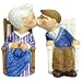 Westland Giftware Mwah Magnetic Rocking Chair Couple Salt and Pepper Shaker Set, 4-Inch