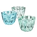 Recycled Glass Votive Holders - Multicolor (Set Of 6)