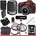 Pentax K30 Digital Camera (Red) with 18-55mm AL Lens Kit and 50-200mm AL Lens 32GB Package 6