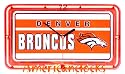 Denver Broncos Neon License Plate Clock,Football Baseball Clock Also Available!