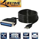 Sabrent USB to Parallel IEEE 1284 Printer Cable Adapter (CB-CN36)